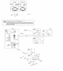 Alternator Controls Electric Starter Governor Spring Ignition Diagram and Parts List for 331977-0001-G1  Briggs and Stratton Engine